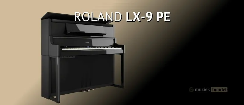 Roland LX-9 PE Luxueus authentiek en ongeëvenaard Muziekbundel.nl De Roland LX-9 PE biedt een luxueuze uitstraling, authentieke klank en ongeëvenaarde speelervaring, ideaal voor pianisten van elk niveau.