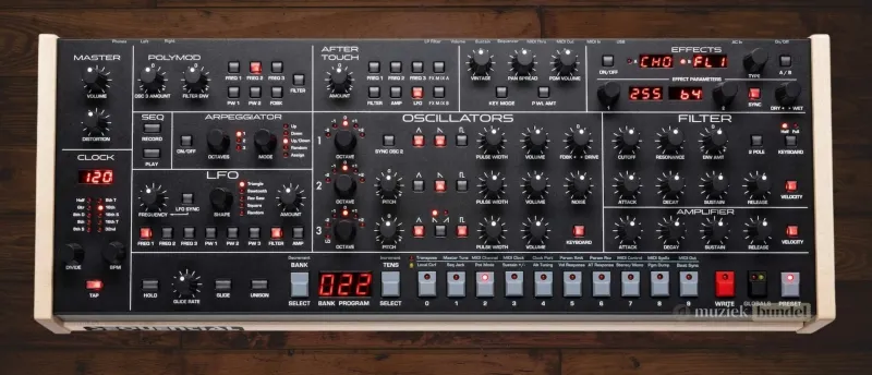 Sequential Trigon-6 Module Geluidskwaliteit & Synth Engine | Muziekbundel.nl Sequential Trigon-6 Module met drie oscillatoren per stem, Moog-stijl ladderfilter en vintage-effecten voor een warme, punchy en expressieve sound.