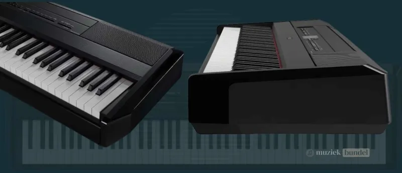 Slank Ontwerp en Draagbaarheid: Perfect als Stage Piano - Muziekbundel.nl Yamaha P-525 met slank en draagbaar ontwerp, ideaal voor optredens en reizen