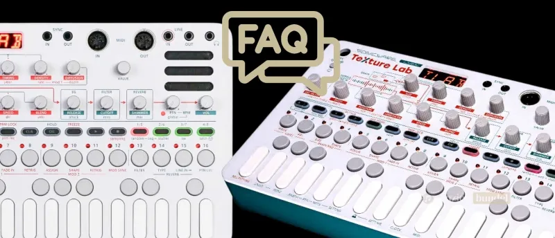 Sonicware LIVEN Texture Lab FAQ: Antwoorden op Veelgestelde Vragen | Muziekbundel.nl Veelgestelde vragen over de Sonicware LIVEN Texture Lab: ontdek antwoorden over functies, gebruik, sample-import en meer.