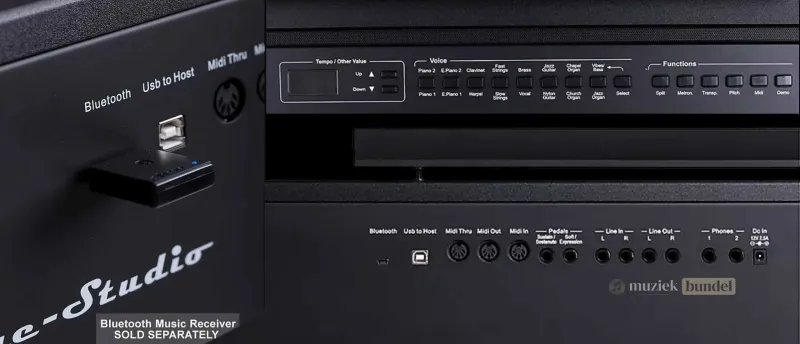 Specificaties van de Orla Stage Studio | Alle Details & Functies | Muziekbundel.nl Bekijk de specificaties van de Orla Stage Studio, een digitale piano met 88 gewogen toetsen, 64-noten polyfonie, Bluetooth-optie en diverse klanken.