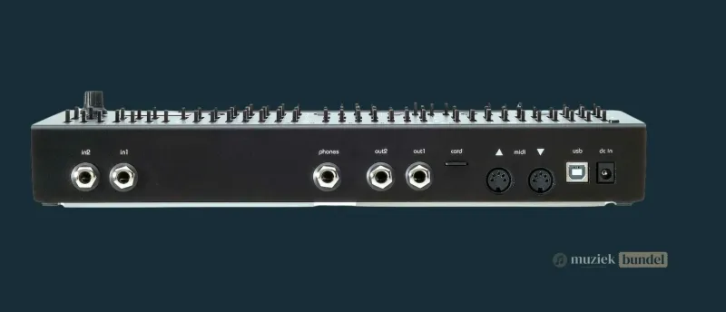 Twisted Electrons TWISTfm Specificaties en Technische Details | Muziekbundel.nl Technische specificaties van de TWISTfm synthesizer met 6-operator FM, analoge filters, ribbon-controller en MIDI – compact en krachtig ontwerp
