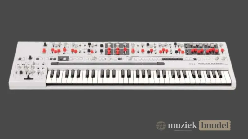 UDO Audio Super Gemini synthesizer met 20-stemmige polyfonie en hybride analoge-digital synth engine. UDO Audio Super Gemini synthesizer met 20-stemmige polyfonie en hybride analoge-digital synth engine.