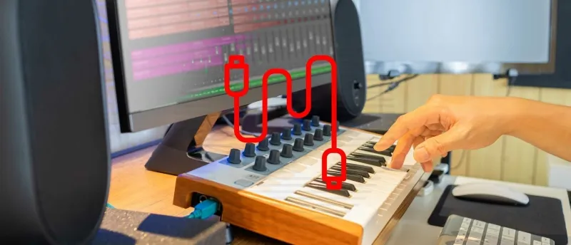 Van MIDI-keyboard naar Computer Van MIDI-keyboard naar Computer