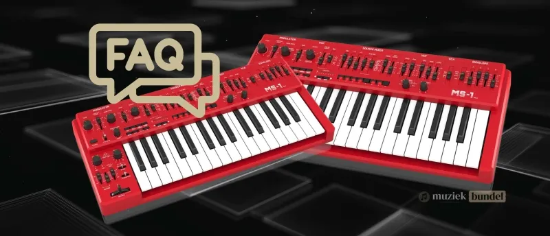 Veelgestelde vragen over de Behringer MS-1 MKII Red | Muziekbundel.nl Veelgestelde vragen over de Behringer MS-1 MKII Red