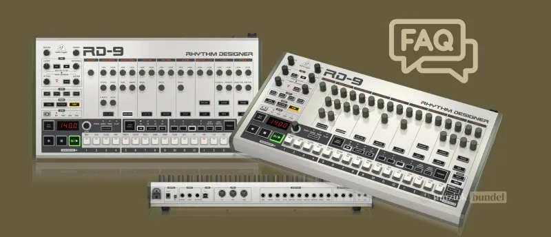 Veelgestelde vragen over de Behringer RD-9 | Muziekbundel.nl Vraag en antwoord over de Behringer RD-9 Drumcomputer in beeld