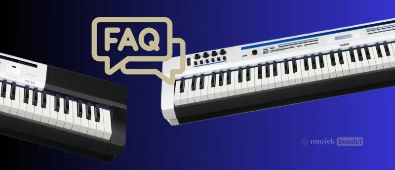 Veelgestelde Vragen Over De Casio Privia Pro PX-5S door Muziekbundel.nl Antwoorden op veelgestelde vragen over de Casio Privia Pro PX-5S digitale stage piano