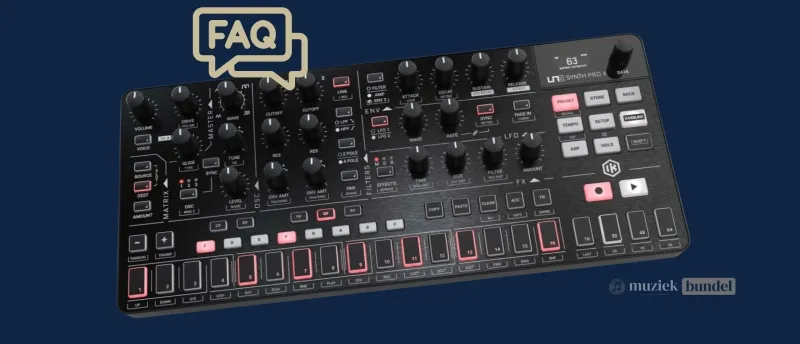 Veelgestelde vragen over de IK Multimedia UNO Synth Pro X Ontdek de veelgestelde vragen over de IK Multimedia UNO Synth Pro X. Leer alles over functies, integratie en gebruik in de studio.