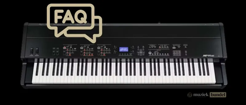 Veelgestelde Vragen over de Kawai MP11SE | Muziekbundel.nl Veelgestelde vragen over de Kawai MP11SE: ontdek alles over het klavier, geluid, functies, MIDI-mogelijkheden en gebruiksgemak van deze stagepiano.