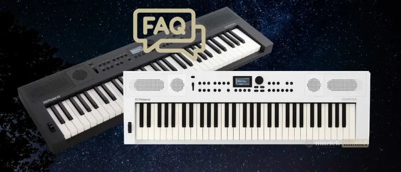 Veelgestelde Vragen over de Roland GO KEYS 5 | Muziekbundel.nl Antwoorden op veelgestelde vragen over de Roland GO KEYS 5 keyboard.