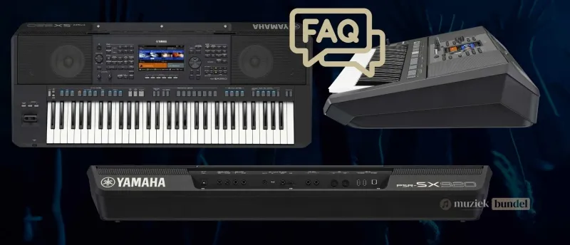 Veelgestelde Vragen over de Yamaha PSR-SX920 | Muziekbundel.nl Antwoorden op veelgestelde vragen over de Yamaha PSR-SX920, inclusief functies, gebruiksgemak, uitbreidingen en unieke technologieën.