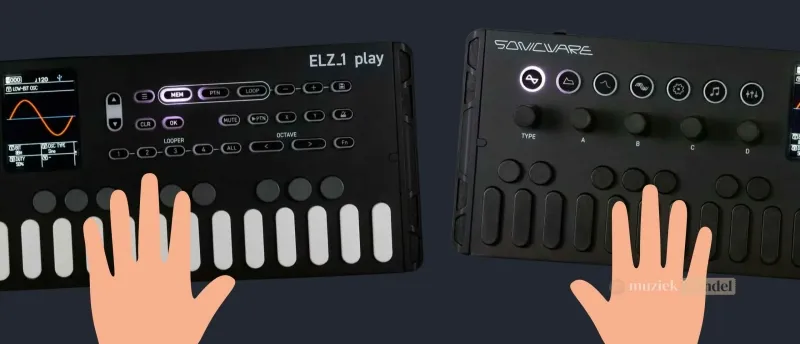 Verbeterde Speelervaring – Expressief en Intuïtief Spelen op de ELZ_1 Play | Muziekbundel.nl De Sonicware ELZ_1 Play biedt een verbeterde speelervaring met velocity-gevoelige toetsen en ingebouwde stereo speakers voor optimaal geluid.