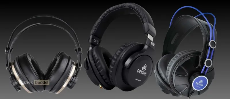 Vergelijking van de Devine PRO 5000 met Andere Devine Hoofdtelefoons | Muziekbundel.nl Vergelijk de Devine PRO 5000 met andere Devine hoofdtelefoons en ontdek verschillen in geluidskwaliteit, comfort en geschiktheid voor diverse toepassingen.