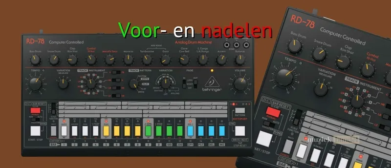 Voor- en Nadelen van de Behringer RD-78 Drumcomputer | Muziekbundel.nl De Behringer RD-78 biedt authentieke klanken en veelzijdige connectiviteit, maar heeft een beperkte opslagcapaciteit en geen ingebouwde effecten.