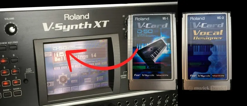 Voorgeïnstalleerde VC-1 D-50 en VC-2 Vocoder Kaarten - Muziekbundel.nl Voorgeïnstalleerde VC-1 D-50 en VC-2 Vocoder kaarten in de Roland V-Synth XT