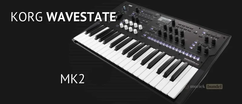 Waarom Kiezen voor de Korg Wavestate MK2? | Muziekbundel.nl De voordelen van de Korg Wavestate MK2 synthesizer, met focus op wave sequencing en rijke, gelaagde klanken.