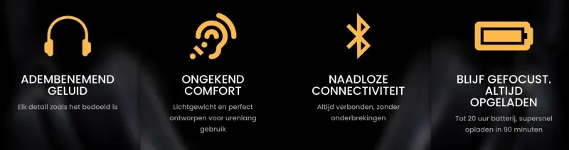 Waarom Kiezen voor WUFF Koptelefoons? - Muziekbundel.nl Voordelen van WUFF koptelefoons: geluidskwaliteit, comfort en noise cancelling