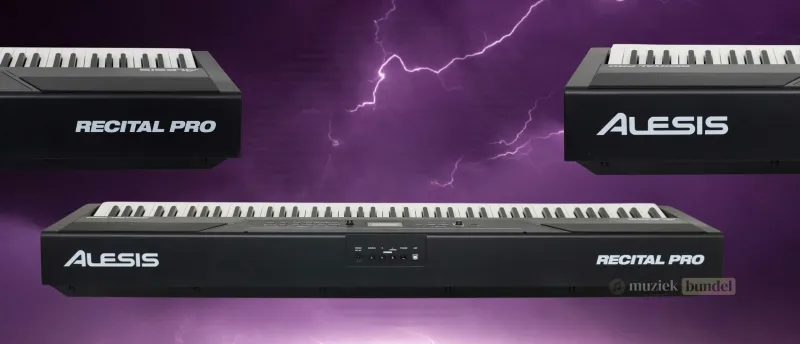 Waarom zou je de Alesis Recital Pro kopen? Ontdek het op Muziekbundel.nl Redenen om de Alesis Recital Pro te kopen, met 88 Hammer Action-toetsen en ingebouwde effecten.