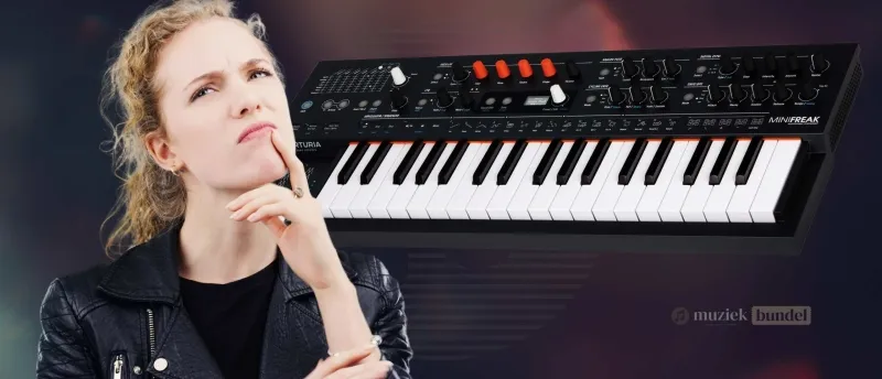 Waarom zou je de MiniFreak (willen) kopen? De voordelen van deze hybride synthesizer | Muziekbundel.nl De Arturia MiniFreak biedt veelzijdige geluidsmogelijkheden met hybride synthese, modulatietools, en ingebouwde effecten, ideaal voor zowel beginners als ervaren muzikanten die op zoek zijn naar creatieve vrijheid.