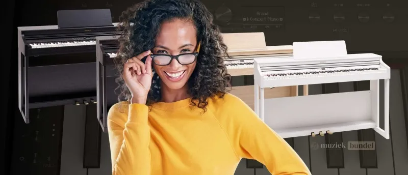 Waarom zou je de Roland RP701 kopen? | Muziekbundel.nl Ontdek waarom de Roland RP701 een ideale digitale piano is, met realistische klanken, gewogen toetsen en Bluetooth-connectiviteit.