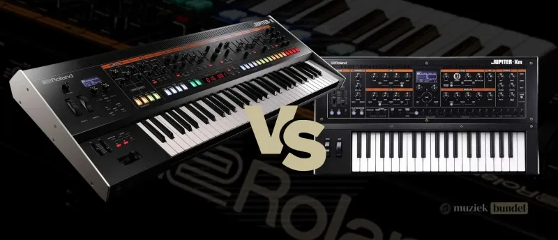 Wat is het verschil tussen de JUPITER-X en de JUPITER-Xm? | Muziekbundel.nl Vergelijking tussen de JUPITER-X en de compactere JUPITER-Xm synthesizer.
