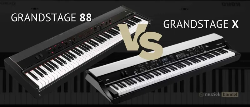 Wat is het Verschil Tussen de Korg Grandstage X en Grandstage 88? | Muziekbundel.nl Vergelijking tussen de Korg Grandstage X en Grandstage 88: verschillen in ontwerp, functies en klankkwaliteit.