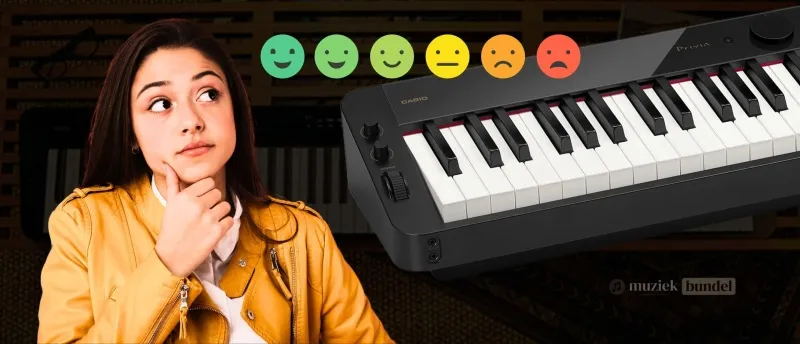 Wat Vinden Gebruikers van de Casio PX-S3100BK? | Muziekbundel.nl Gebruikerservaringen en reviews van de Casio PX-S3100BK elektrische piano, met nadruk op klankkwaliteit en gebruiksgemak.