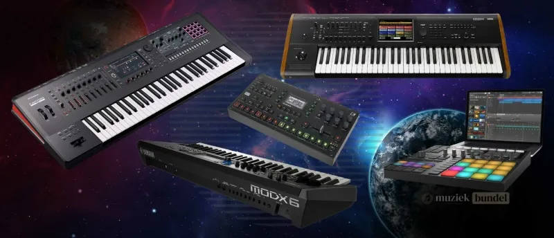 Wat Zijn de Beste Alternatieven voor de Akai MPC Key 61? | Muziekbundel Alternatieven voor de Akai MPC Key 61: vergelijk met de Roland Fantom-6, Native Instruments Maschine+, en Korg Kronos voor muziekproductie