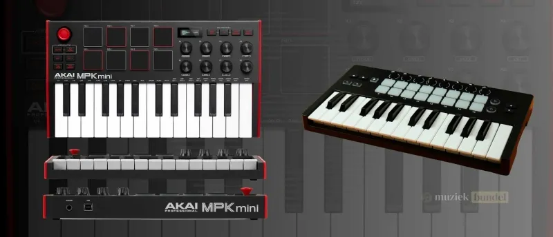 Wat Zijn de Beste Alternatieven voor de Akai MPK Mini MK3? | Muziekbundel.nl Alternatieven voor de Akai MPK Mini MK3: Vergelijking van MIDI-Controllers voor Producers