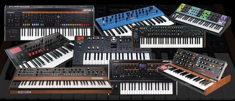 Wat Zijn de Beste Alternatieven voor de Korg Multi/Poly? | Muziekbundel.nl.jpg Vergelijkbare alternatieven voor de Korg Multi/Poly synthesizer, met opties zoals de Roland Jupiter-Xm, Sequential Prophet-5, en ASM Hydrasynth.