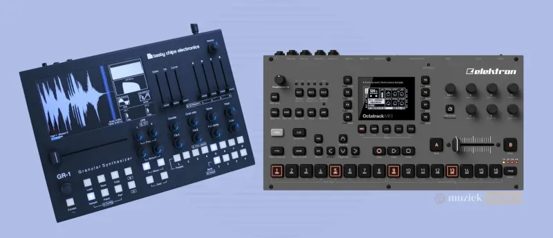 Wat zijn granulaire synthesizers? Geluidsmanipulatie uitgelegd - Muziekbundel.nl Granulaire synthesizer met interface voor het bewerken van geluid in kleine grains en creatieve soundscapes.