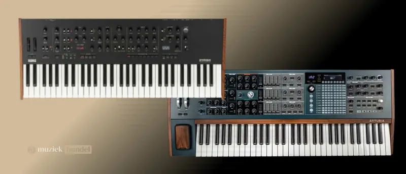 Wat zijn hybride synthesizers? De perfecte mix van analoog en digitaal - Muziekbundel.nl Hybride synthesizers met analoge knoppen, digitale effecten en een veelzijdige interface.