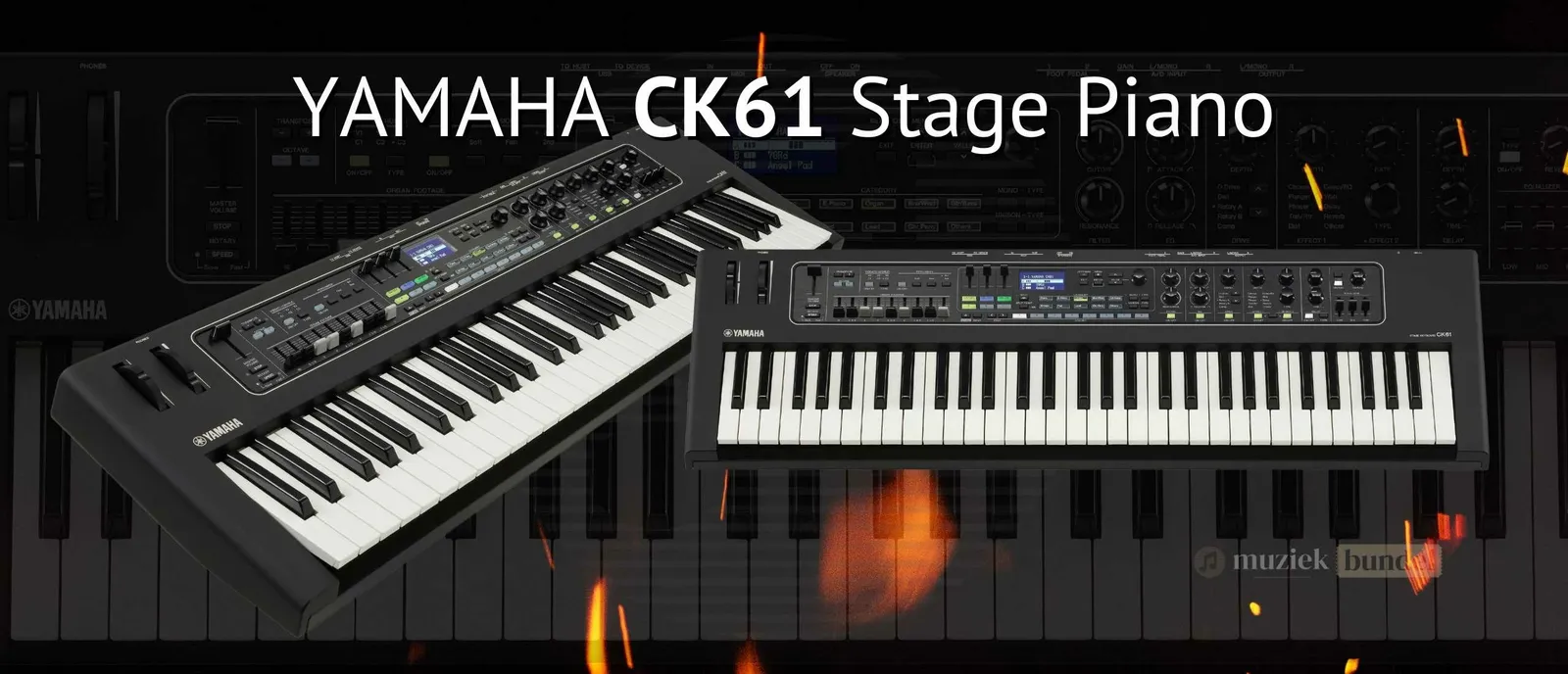 Yamaha CK61 Stage Keyboard - Krachtig en Draagbaar voor Optredens