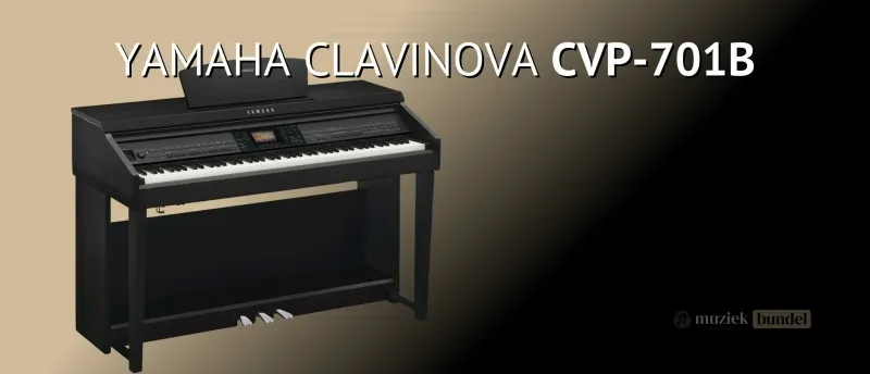 Yamaha Clavinova CVP-701B Veelzijdig authentiek en elegant Muziekbundel.nl De Yamaha Clavinova CVP-701B combineert veelzijdigheid, authentieke klank en een elegant design, perfect voor zowel beginners als gevorderden.