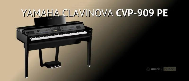 Yamaha Clavinova CVP-909 PE Luxueus en elegant topmodel Muziekbundel.nl De Yamaha Clavinova CVP-909 PE is een luxueus en elegant topmodel digitale piano met geavanceerde functies en een authentieke speelervaring.