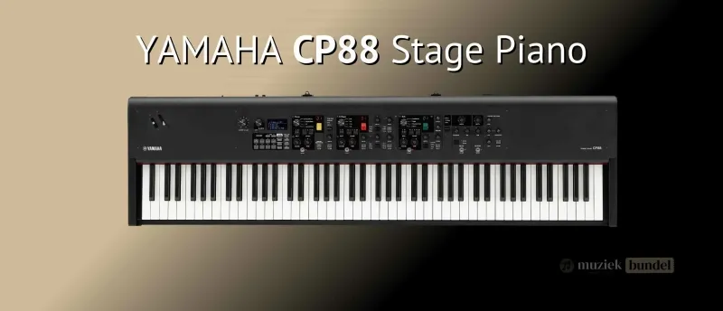 Yamaha CP88 Authentiek Robuust en Podiumklaar Muziekbundel.nl Yamaha CP88, een authentieke en robuuste stage piano met premium klanken en veelzijdige functies, ideaal voor liveoptredens en studio.