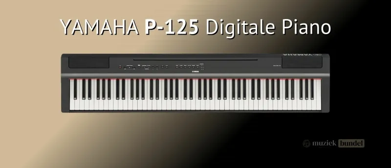 Yamaha P-125 Populair veelzijdig en betrouwbaar | Muziekbundel.nl De Yamaha P-125 digitale piano biedt veelzijdigheid, betrouwbaarheid en een realistische speelervaring voor pianisten van elk niveau.