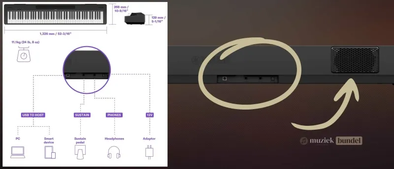 Yamaha P-143 Specificaties Overzicht | Muziekbundel.nl Volledig overzicht van de Yamaha P-143 specificaties, inclusief afmetingen, klanken en functies