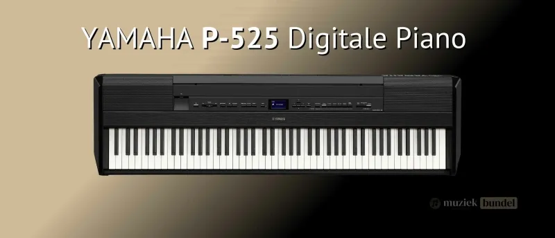 Yamaha P-525 Premium klank en moderne functionaliteit Muziekbundel.nl Yamaha P-525 digitale piano met premium klankkwaliteit, gewogen toetsen en moderne functies, perfect voor gevorderde spelers en ambitieuze beginners.