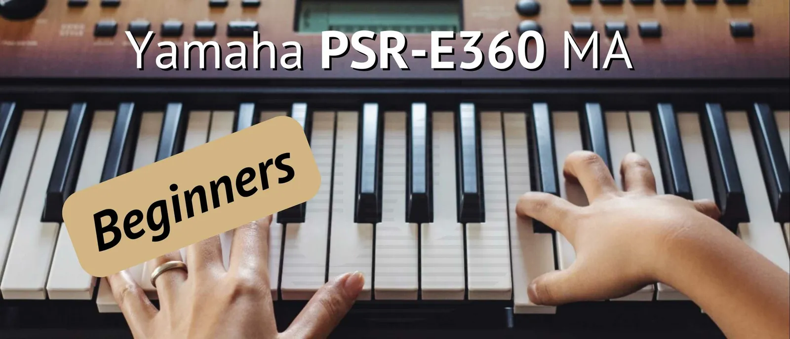 Yamaha PSR-E360 MA Maple Keyboard – 61 Toetsen: Stijlvol en Compleet Beginnersinstrument